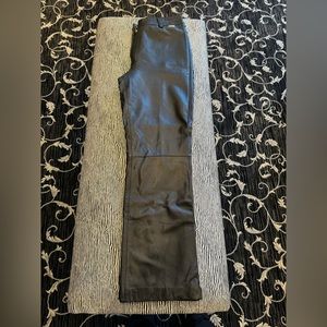 Black leather St John pants